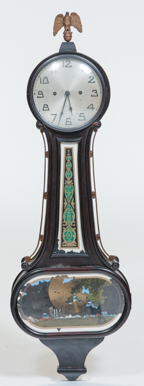 AMERICAN BANJO CLOCK. First quarter