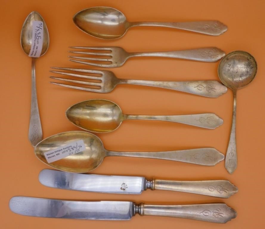 76-PIECE STERLING SILVER FLATWARE SET,