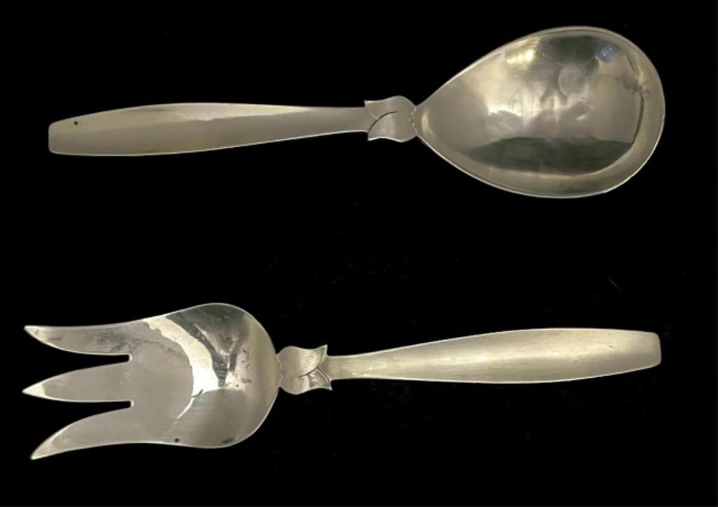 TWO MEXICAN STERLING SILVER SERVING 2c192b