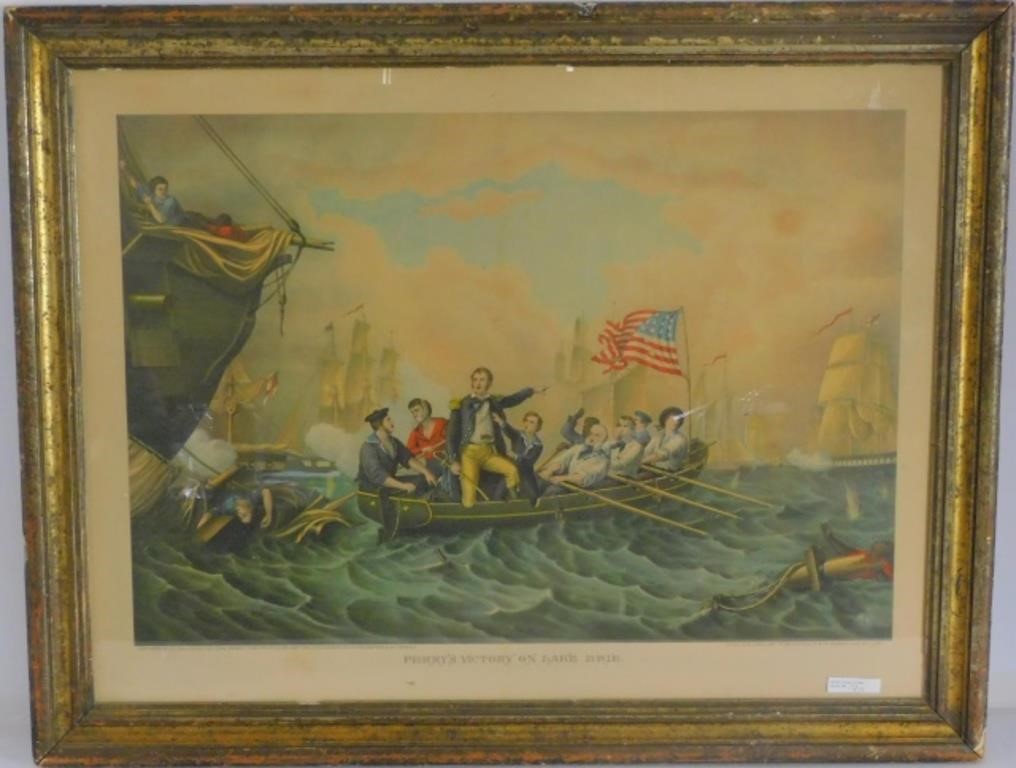 PERRY'S VICTORY ON LAKE ERIE, COLORED