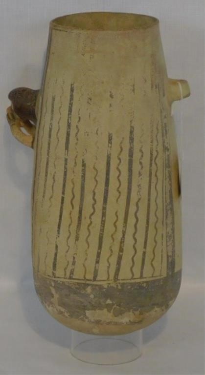 PRE COLUMBIAN POTTERY CYLINDER 2c1958
