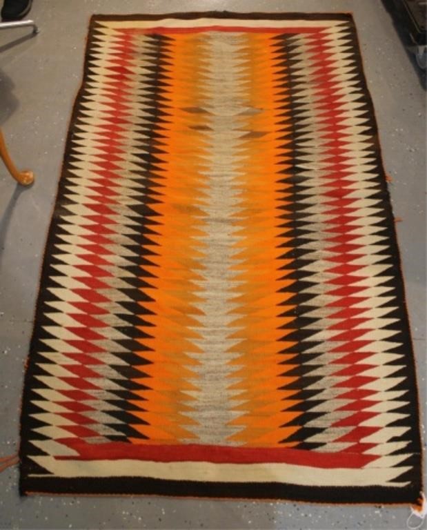 EARLY 20TH C NAVAJO RUG MULTICOLOR 2c1970