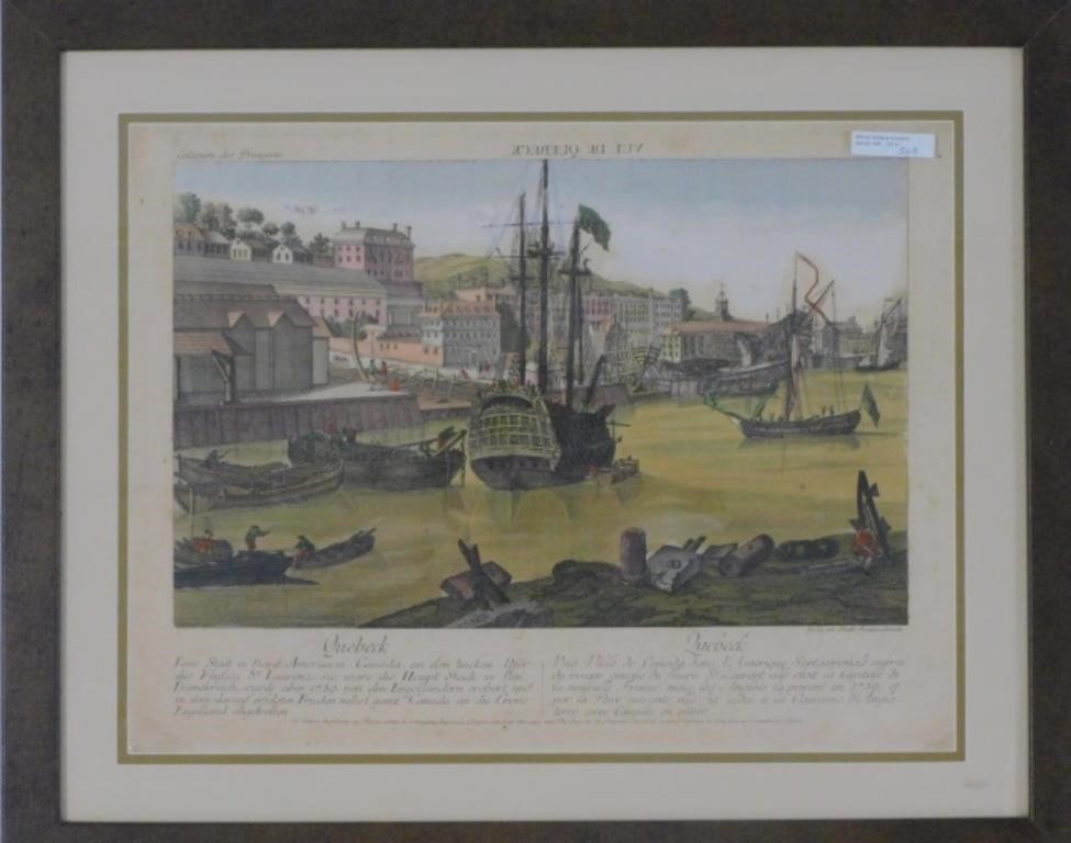 LATE 18TH CENTURY HAND COLORED 2c199c
