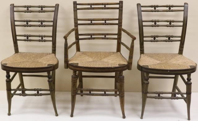 SET OF 3 AMERICAN SHERATON CIRCA 2c19d3