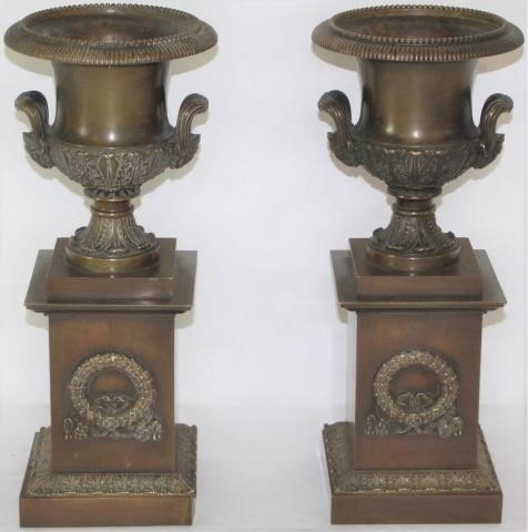 PAIR OF 19TH CENTURY FRENCH BRONZE 2c19ea