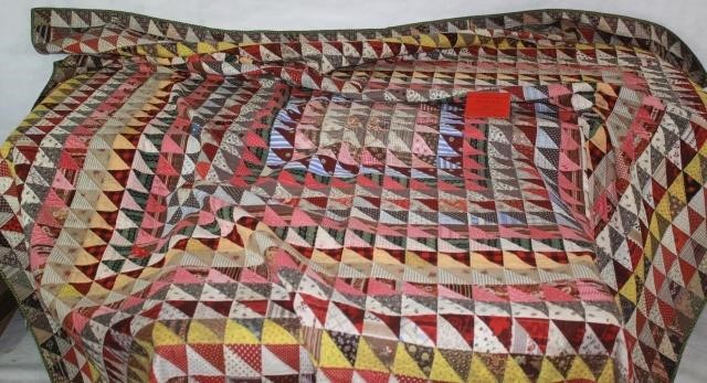 CA. 1890 BED QUILT DONE BY SUSAN