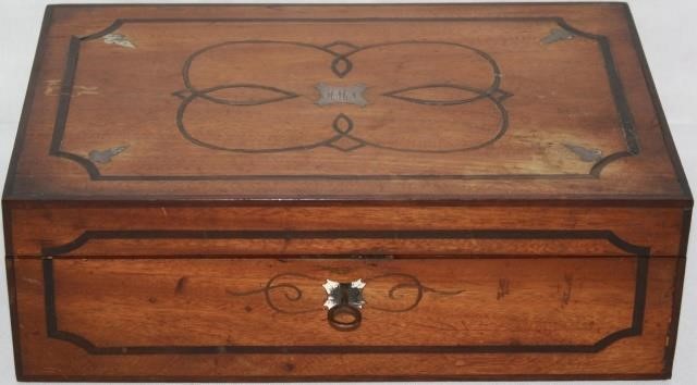 19TH CENTURY INLAID FITTED SEWING 2c1a64