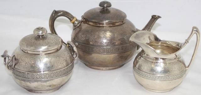 3 PIECE 19TH CENTURY CA LATE 2c1a80