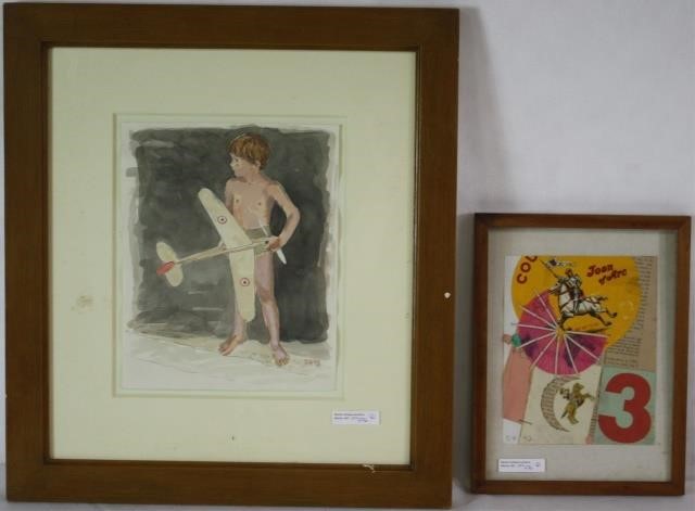 LOT OF TWO FRAMED PIECES BY DUNCAN