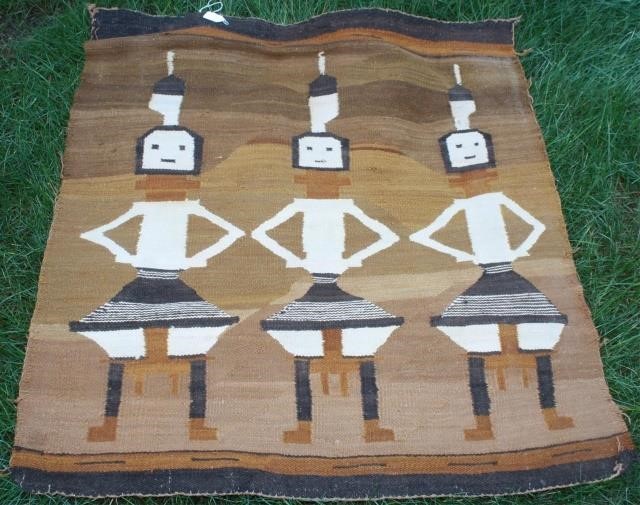 EARLY 20TH CENTURY NAVAJO YEI RUG 2c1b0b