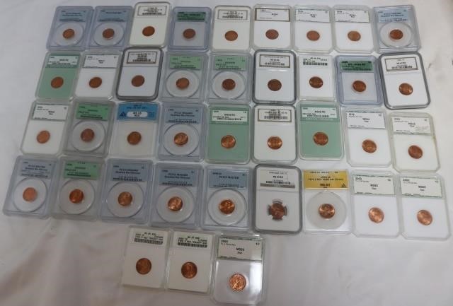 LARGE COLLECTION OF GRADED RECENT 2c1b2c