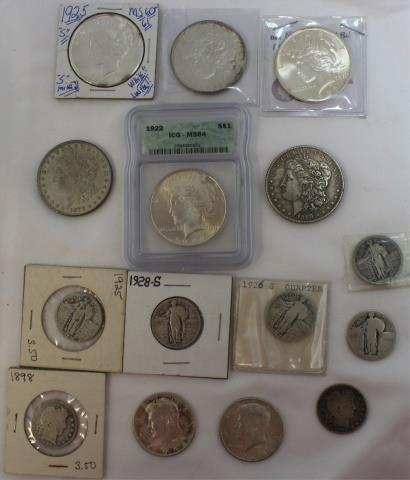 COLLECTION OF SILVER COINS. TO
