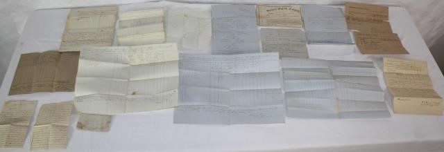 14-PIECE CIVIL WAR CONFEDERATE DOCUMENT