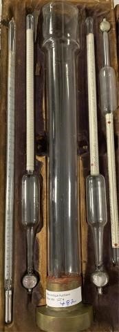 19TH CENTURY SET OF THREE HYDROMETERS