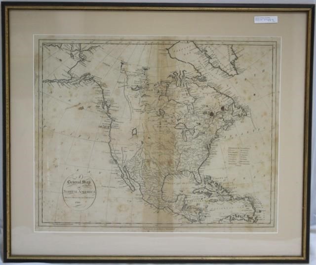 1775 MAP OF NORTH AMERICA PUBLISHED 2c1ba5