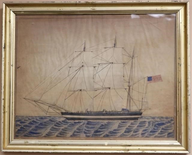 FRAMED MID 19TH CENTURY WATERCOLOR 2c1bf3