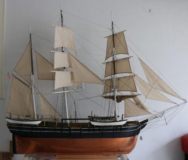 HANDMADE WOODEN SAILING SHIP MODEL