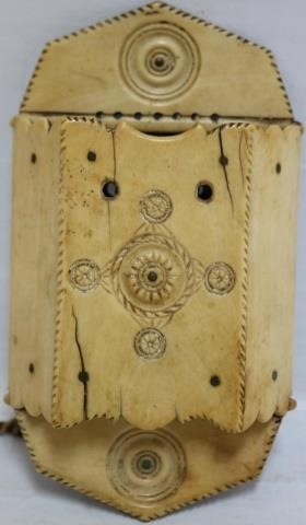 19TH CENTURY SCRIMSHAW BONE WALL 2c1c40