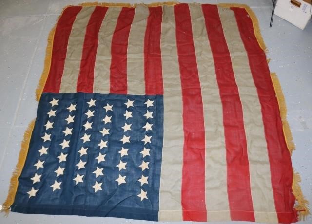44 STAR AMERICAN FLAG, CA. 1890-1897.