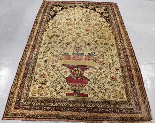 CIRCA 1900 KASHAN GARDEN CARPET  2c1c7a