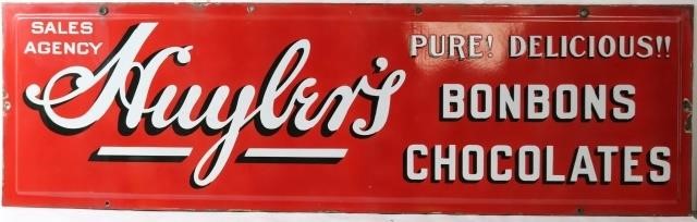 EARLY 20TH CENTURY ENAMELED SIGN 2c1ca3