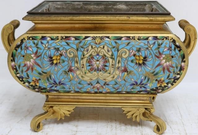 LATE 19TH CENTURY FRENCH ENAMELED