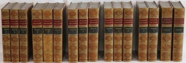 16 LEATHER BOUND VOLUMES BY WILLIAM 2c1d47