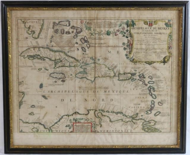 1742 HAND COLORED MAP OF THE ARCHIPELAGUE 2c1d4d