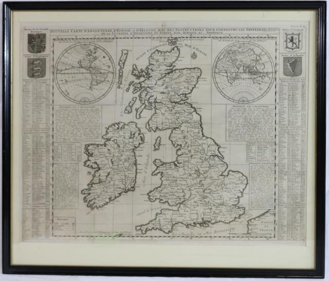 MAP OF ENGLAND AND IRELAND POSSIBLY 2c1d4f