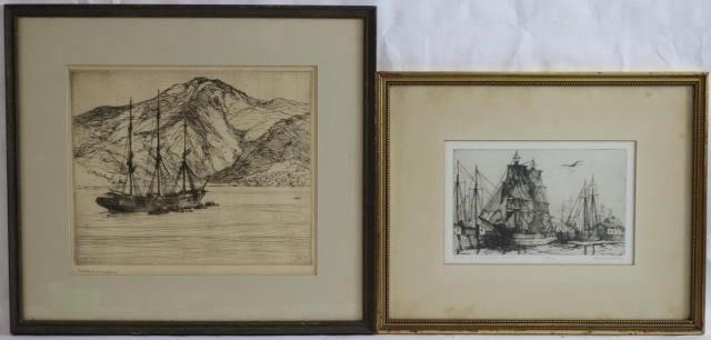 2 ETCHINGS TO INCLUDE CHARLES H.