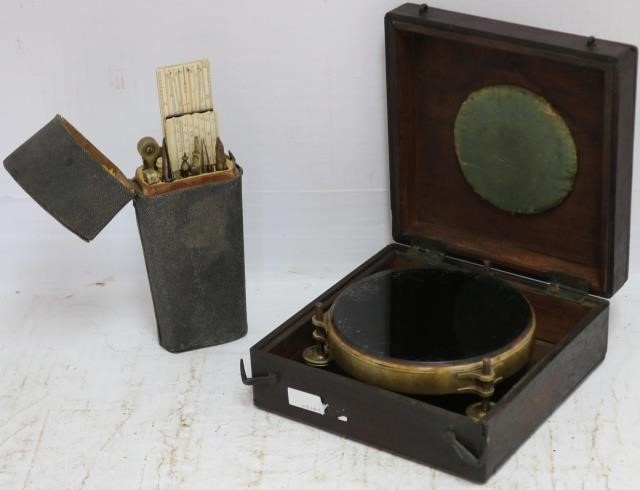 EARLY 19TH CENTURY DRAFTING SET
