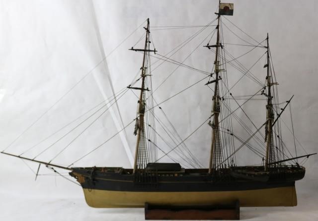 EARLY 20TH CENTURY HANDMADE WOODEN SHIP