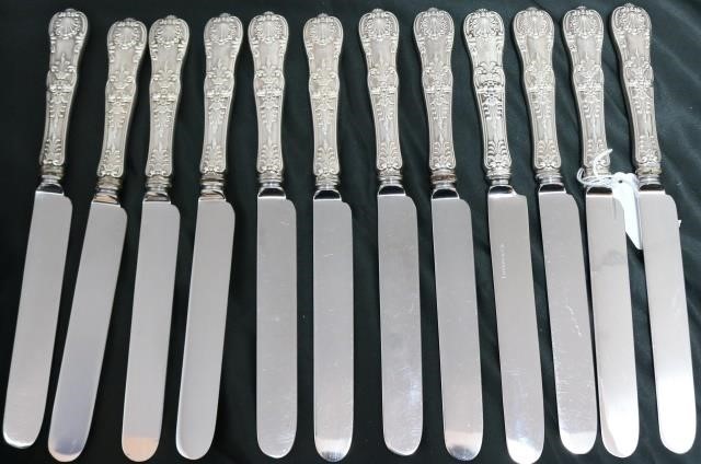 SET OF 12 TIFFANY ENGLISH KING