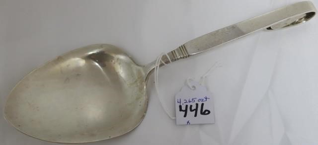 STERLING SILVER SERVING SPOON,