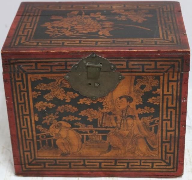 19TH CENTURY CHINESE WOODEN DOVETAILED