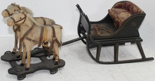 WOODEN LATE 19TH CENTURY TOY TO