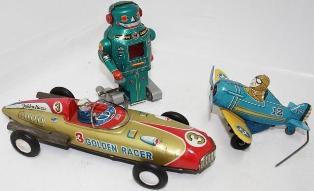 LOT OF 3 TIN LITHOGRAPH TOYS 2 2c1e02