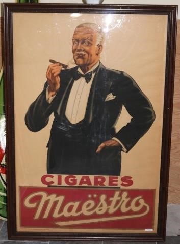 MA STRO CIGARES VINTAGE FRAMED 2c1eb8