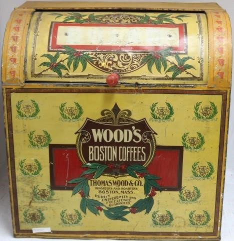 PAINTED COUNTRY STORE COFFEE TIN  2c1ecd