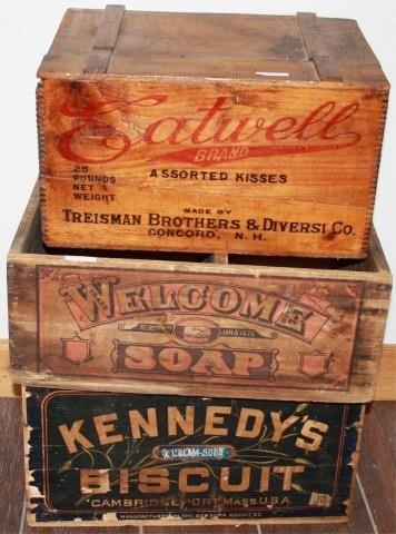 3 ADVERTISING BOXES KENNEDY S 2c1efe