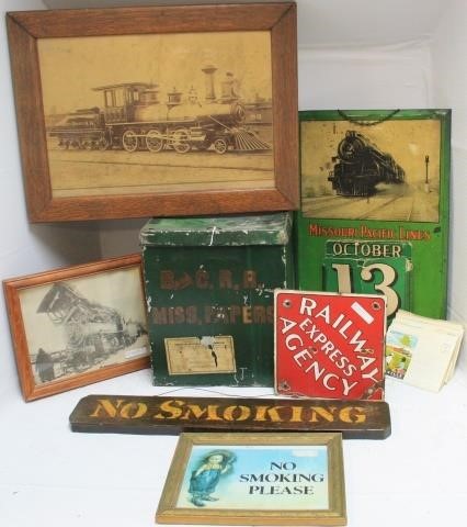 LARGE LOT OF 8 RAILROAD RELATED