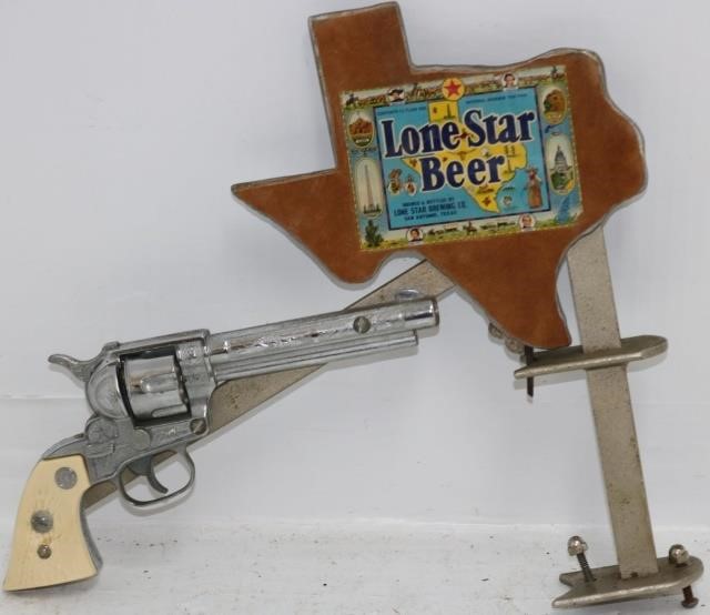 VINTAGE BAR COUNTERTOP GUN-FORM BEER