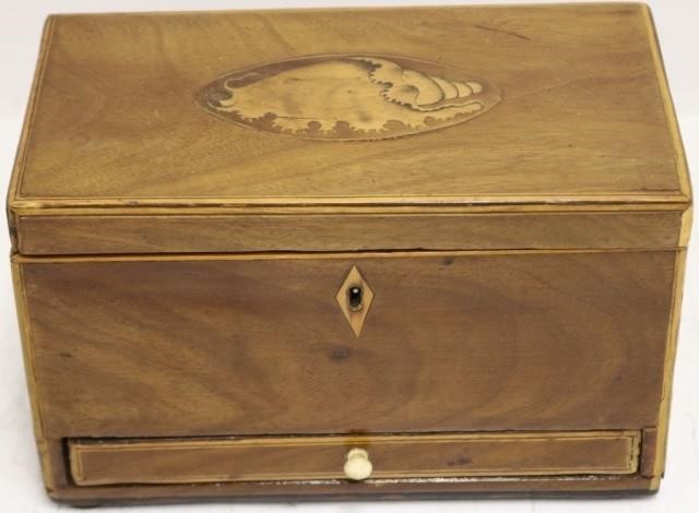 EARLY 19TH CENTURY INLAID MAHOGANY 2c1fe0