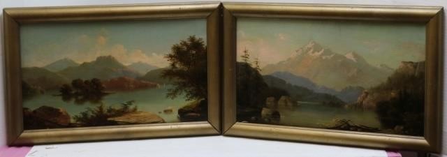 TWO PAINTINGS BY J C STEWART BOTH