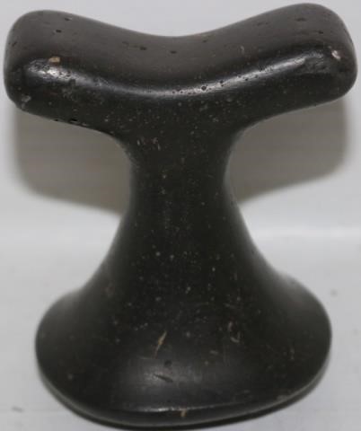 19TH CENTURY TAHITIAN BLACK BASALT 2c2051