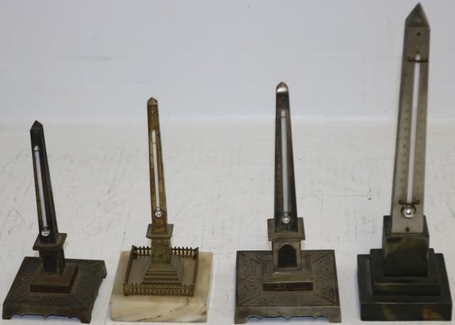 LOT OF FOUR LATE 19TH CENTURY THERMOMETERS OBELISK 2c20a8