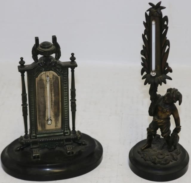 LOT OF TWO LATE 19TH CENTURY BRONZE