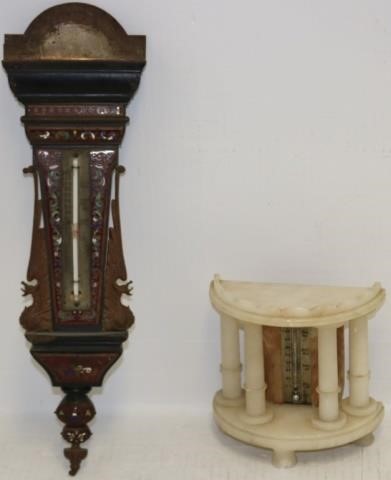 TWO LATE 19TH CENTURY THERMOMETERS,