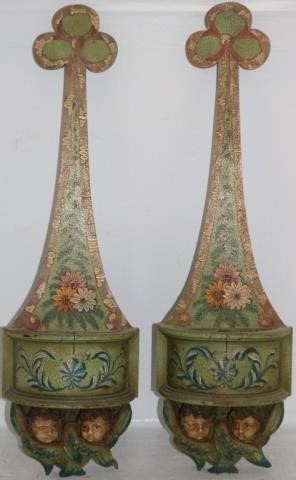 PAIR OF EARLY 20TH CENTURY CARVED 2c20bb
