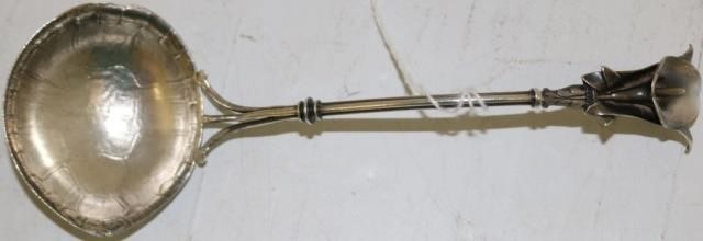 ORNATE STERLING SILVER LADLE WITH